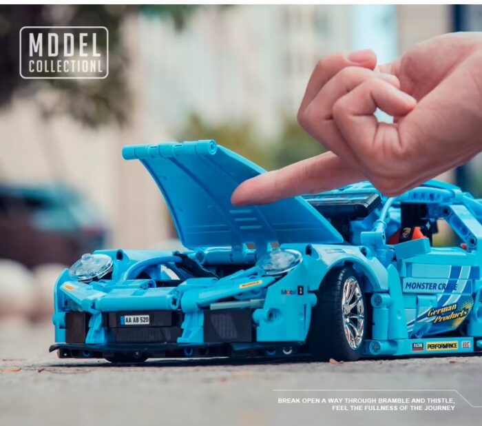 ცისფერი სპორტული მანქანა