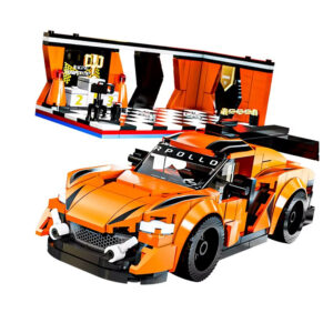 პატარა მანქანა პოდიუმით - სტაფილოსფერი